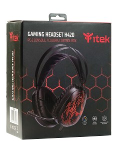 itek H420 Auricolare Cablato A Padiglione Giocare Nero 2