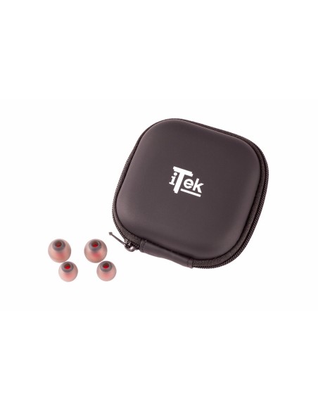 itek Taurus IE100 Auricolare Cablato In-ear Giocare Nero, Rosso