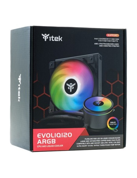 itek EVOLIQ 120 ARGB Processore Raffreddatore di liquidi tutto in uno 12 cm