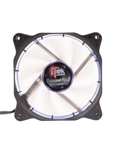 itek Cosmo Flow Case per computer Ventilatore 12 cm Nero, Bianco