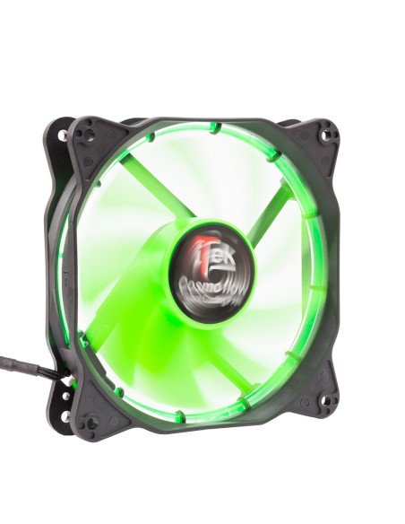 itek Cosmo Flow Case per computer Ventilatore 12 cm Nero, Verde