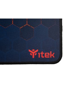 itek E1 Tappetino per mouse per gioco da computer Nero, Rosso 2
