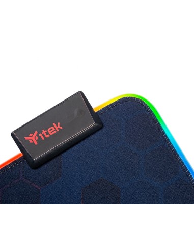 itek E1 Tappetino per mouse per gioco da computer Nero, Rosso