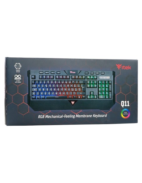 itek Q11 tastiera USB Italiano Nero