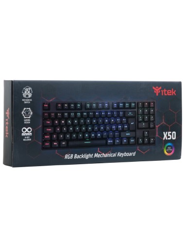 itek X50 tastiera USB Italiano Nero
