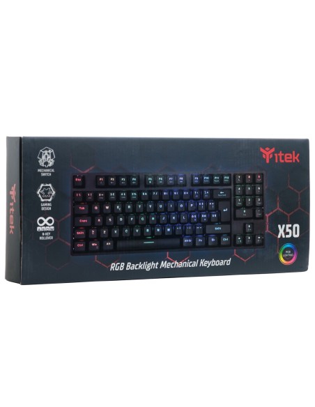 itek X50 tastiera USB Italiano Nero