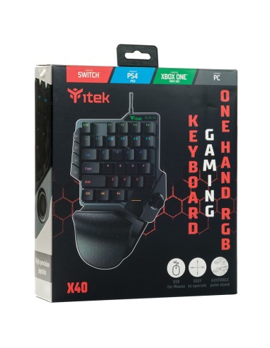 itek X40 tastiera USB Inglese Nero