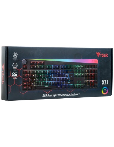 itek X31 tastiera USB Italiano Nero