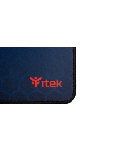 itek E1 Tappetino per mouse per gioco da computer Nero, Rosso