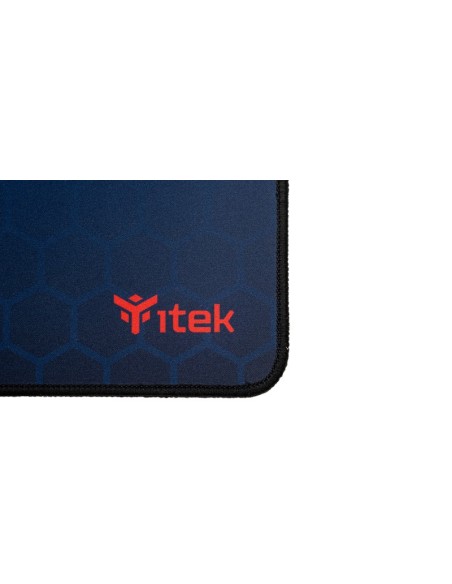 itek E1 Tappetino per mouse per gioco da computer Nero, Rosso