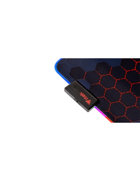 itek E1 Tappetino per mouse per gioco da computer Nero, Rosso