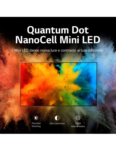 LG QNED MiniLED 4K 55" Serie QNED87 55QNED876QB Smart TV NOVITÀ 2022