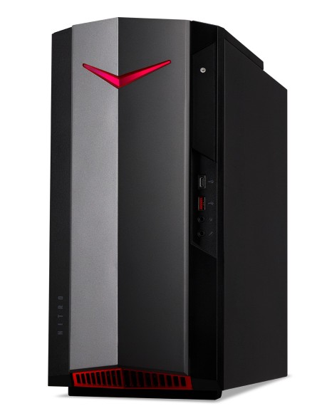 Acer NITRO 50 N50-640 i5-12400F Desktop Intel® Core™ i5 8 GB DDR4-SDRAM 512 GB SSD Windows 11 Home PC Nero
