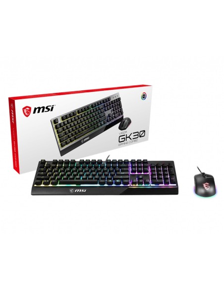 MSI S11-04IT601-CLA tastiera Mouse incluso USB QWERTY Inglese britannico Nero