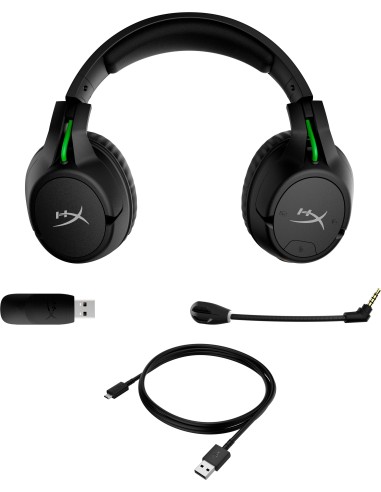 HyperX CloudX Flight – Cuffie da gaming wireless (nero-verde) – Xbox