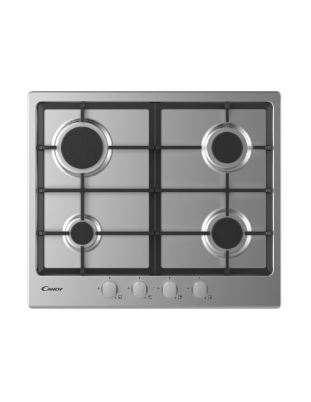 Candy Timeless CHG6BRX Acciaio inossidabile Da incasso 60 cm Gas 4 Fornello(i)