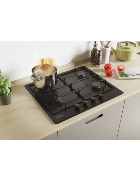 Candy Timeless CHW6BRBB Nero Da incasso 60 cm Gas 4 Fornello(i)