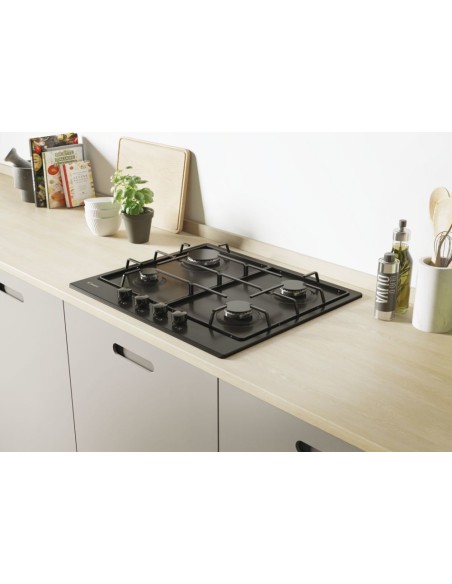 Candy Timeless CHW6BRBB Nero Da incasso 60 cm Gas 4 Fornello(i)