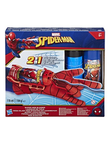 Marvel Spider-Man Spider-Man - Guanto Spararagnatele 2-in-1 (Acqua e Ragnatele)