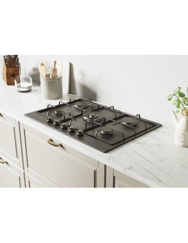 Candy Classic CHW74WGTGH Antracite Da incasso 75 cm Gas 5 Fornello(i)