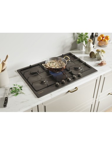 Candy Classic CHW74WGTGH Antracite Da incasso 75 cm Gas 5 Fornello(i)
