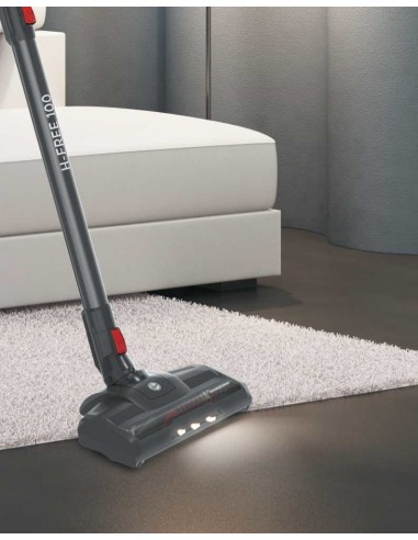Hoover H-FREE 100 HF122RH 011 Rosso, Argento Senza sacchetto