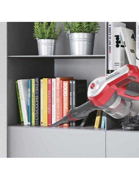 Hoover H-FREE 100 HF122RH 011 Rosso, Argento Senza sacchetto