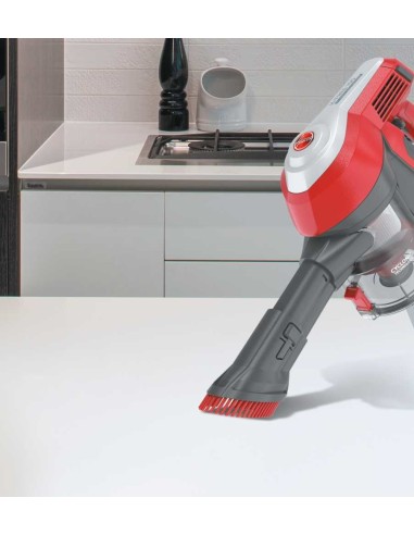 Hoover H-FREE 100 HF122RH 011 Rosso, Argento Senza sacchetto