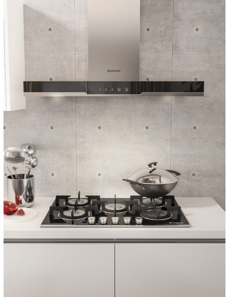Hoover H-HOB 700 GAS HGV75SXV B Nero Da incasso 74.5 cm 5 Fornello(i)