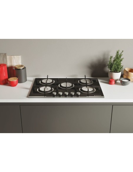 Hoover H-HOB 700 GAS HGV75SXV B Nero Da incasso 74.5 cm 5 Fornello(i)