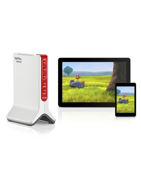 FRITZ!Box Box 6820 LTE International router wireless Gigabit Ethernet Banda singola (2.4 GHz) 4G Rosso, Bianco