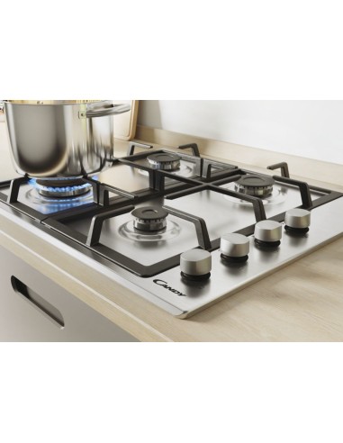 Candy CHG6LX Acciaio inossidabile Da incasso 60 cm Gas 4 Fornello(i)