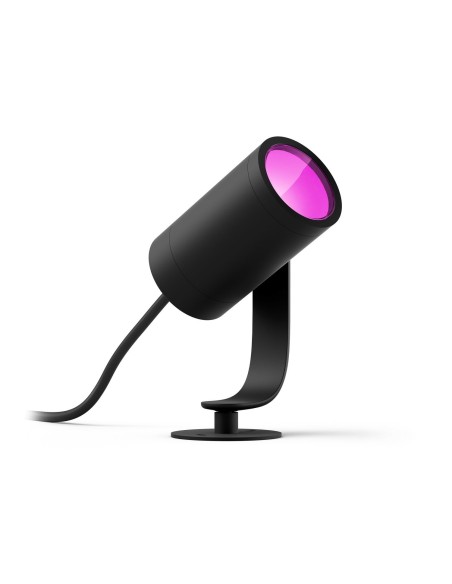Philips Hue White and Color ambiance Lily Faretto Smart Esterno Antracite in Alluminio Kit base con alimentatore Basso voltaggio