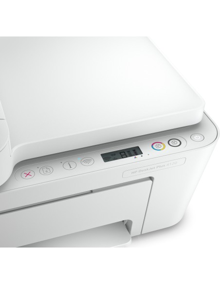 HP DeskJet Plus Stampante multifunzione 4120, Colore, Stampante per Casa, Stampa, copia, scansione, wireless, invio fax da