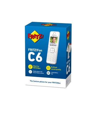 FRITZ!Fon C6 International Telefono DECT Identificatore di chiamata Bianco