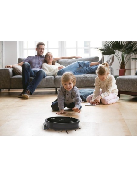 Hoover H-GO 300 HYDRO HGO320H 011 aspirapolvere robot 0,35 L Senza sacchetto Nero