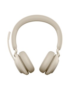Jabra Evolve2 65, UC Stereo Auricolare Wireless A Padiglione Ufficio USB tipo A Bluetooth Beige