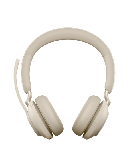 Jabra Evolve2 65, UC Stereo Auricolare Wireless A Padiglione Ufficio USB tipo A Bluetooth Beige