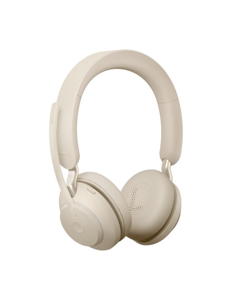 Jabra Evolve2 65, UC Stereo Auricolare Wireless A Padiglione Ufficio USB tipo A Bluetooth Beige