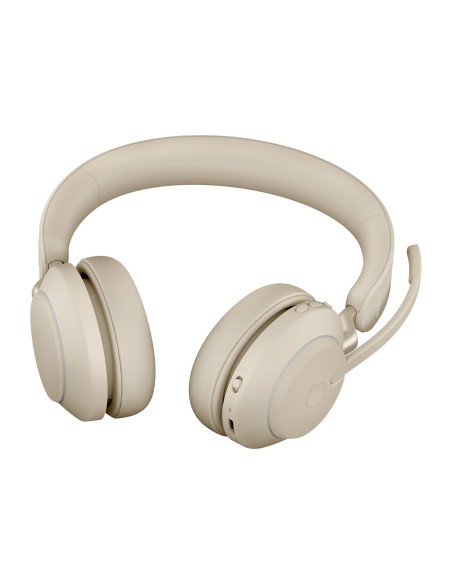 Jabra Evolve2 65, UC Stereo Auricolare Wireless A Padiglione Ufficio USB tipo A Bluetooth Beige