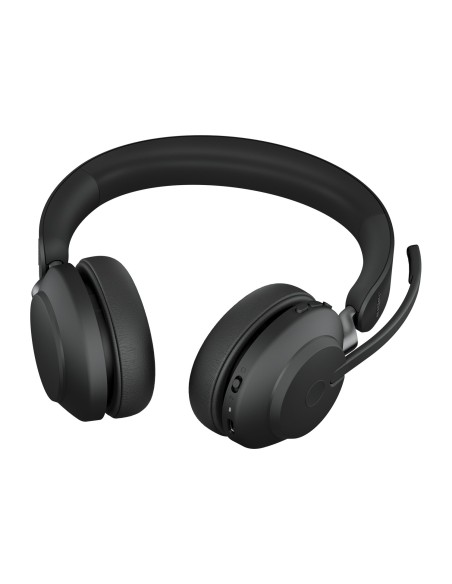 Jabra Evolve2 65, UC Stereo Auricolare Wireless A Padiglione Ufficio USB tipo A Bluetooth Nero