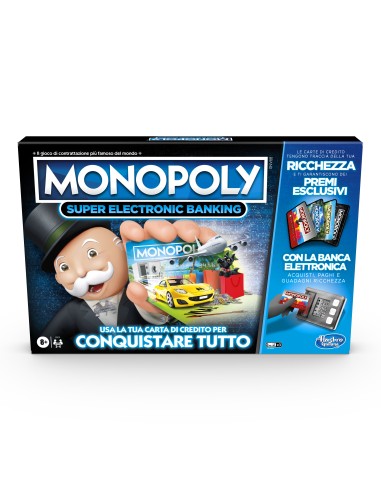 Hasbro Gaming Monopoly - Super Electronic Banking (gioco in scatola, Gaming, edizione italiana)