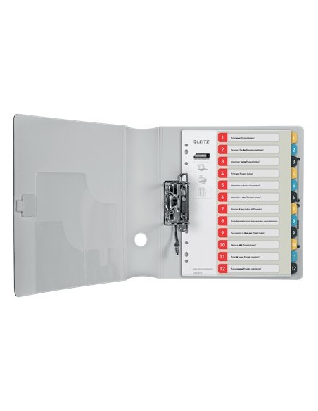 Leitz 12480000 intercalare Indice a linguetta numerico Polipropilene (PP)