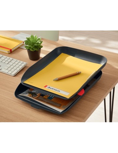 Leitz 53581089 vassoio da scrivania Polistirene (PS) Nero