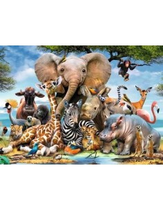 Ravensburger African Friends Puzzle 300 pz Animali 2