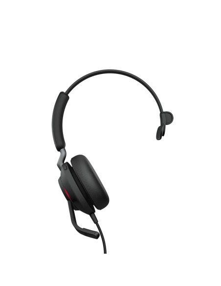 Jabra Evolve2 40, MS Mono Auricolare Cablato A Padiglione Ufficio USB tipo-C Bluetooth Nero