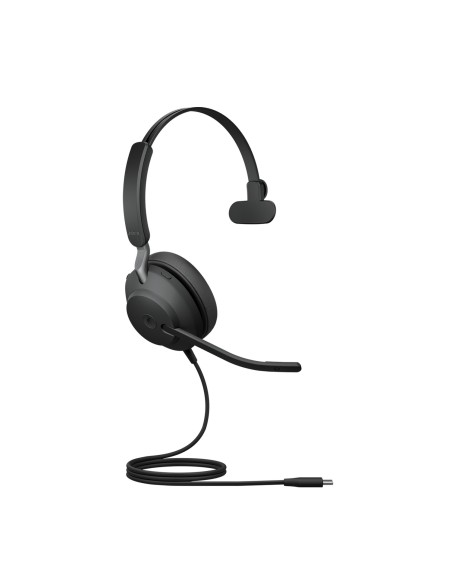 Jabra Evolve2 40, MS Mono Auricolare Cablato A Padiglione Ufficio USB tipo-C Bluetooth Nero