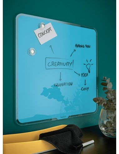 Leitz 70440061 lavagna 450 x 450 mm Vetro Magnetico