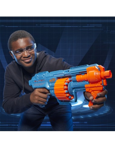 Nerf Elite 2.0 - Shockwave RD-15 (Blaster con tamburo rotante da 15 dardi, lancio a raffica con azione a pompa, capacità di