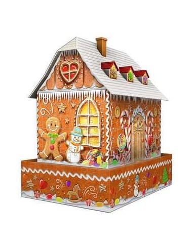 Ravensburger Christmas Gingerbread House Night Edition Puzzle 3D 216 pz Edifici